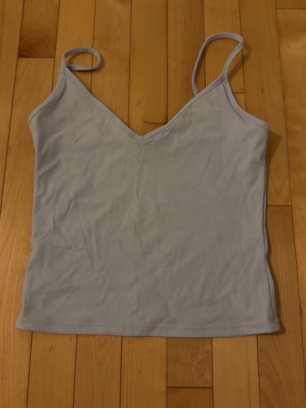 Light Blue V-Neck Cami Tank Top - Women